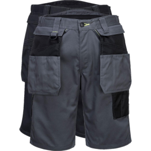 Portwest Pw345 Pw3 Workwear Shorts Med Hængelommer 38 Sort