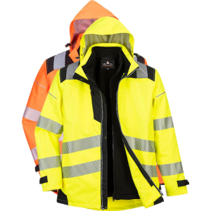 Portwest Pw365 Pw3 Hi-Vis 3 I 1 Jakke S Orange/sort