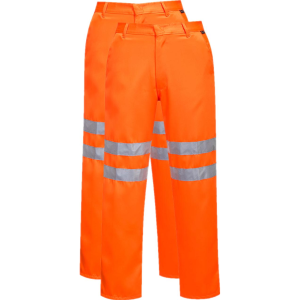 Portwest Rt45 Hi-Vis Poly-Bomuld Bukser Ris L Orange