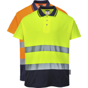 Portwest S174 Two Tone Cotton Comfort Polo M Gul/navy