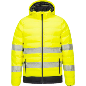 Portwest S548 Hi-Vis Ultrasonic Varme Kanal Jakke Xl Gul/sort