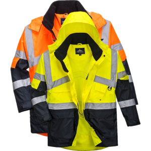 Portwest S760 Hi-Vis 2-Farvet Åndbar Jakke L Gul/navy