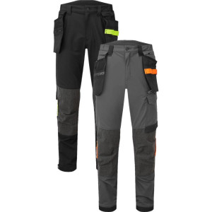 Portwest Ev440 Ev4 Stretch Bukser Med Hængelommer Sort 26