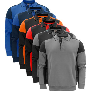Printer Prime 2262060 Prime Polosweater Black/anthracite S