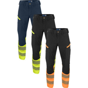 Projob 646528 6528 Buks Med Stretch En Iso 20471 Klasse 1 / Arbejdsbukser Yellow/navy C58