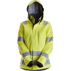 Snickers 1167 Protecwork, High-Vis Damevinterjakke, Klasse 3 Gul/navy S