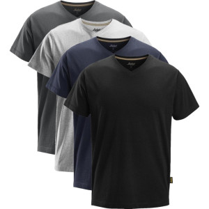 Snickers 2512 T-Shirt Med V-Hals Navy Xs