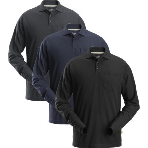 Snickers 2608 Langærmet Polo Shirt Navy Xs