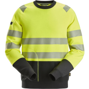 Snickers 2831 High-Vis Sweatshirt, Klasse 2 Gul/sort 4xl