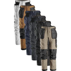 Snickers 6224 Allroundwork, Canvas+ Stretch Arbejdsbukser+ Med Hylsterlommer Navy 256