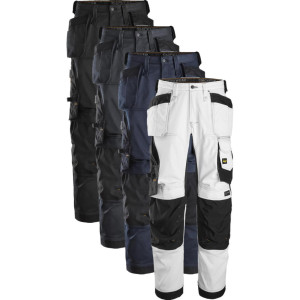 Snickers 6251 Allroundwork, Stretch Arbejdsbukser Med Loose Fit Og Hylsterlommer Navy/sort 120