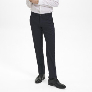 Sunwill 40304-7116 Uldbukser I Fitted Fit Herre / Bukser Navy 47