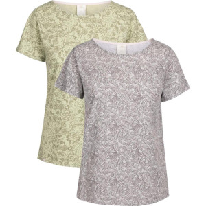 Trespass Simona- Female Casual Top Light Sage Print Xl