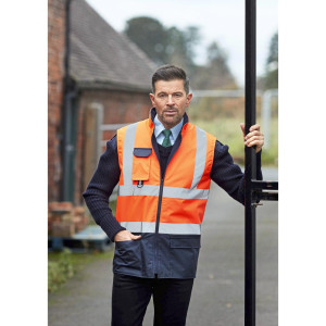 Yoko Yk005 Veste & Bodywarmers Hi-Vis Yellow / Navy S