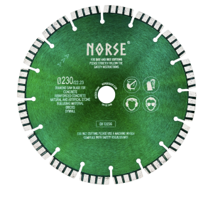 Norse Concreteworker   Diamantklinge Til Beton-Grøn-Ø230mm