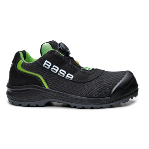Base B0822 Sikkerhedssko Be-Ready S1p Esd Src-Sort/grøn-41