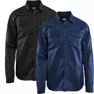 Blåklåder Blåkläder 3298 Twill Skjorte / Twill Skjorte - S - Sort