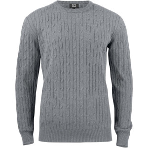 Cutter & Buck 355402 Blakely Knitted Sweater Men'S Grey Melange M