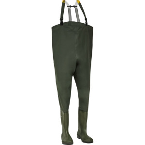 Elka 170000b Waders - Bred Model Med Korte Dunlop Støvler-Oliven-40