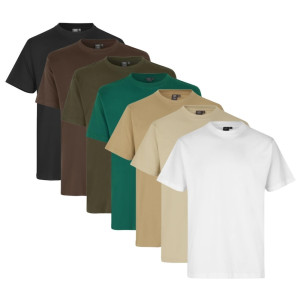 ID Identity Id T-Time 0510 T-Shirts 100% Bomuld-Grå Melange-2xl
