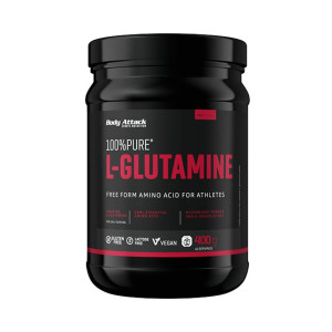 Body Attack Nutrition 100% pure l-glutamine (400g) unisexe
