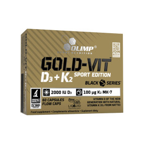 Olimp Sport Nutrition Gold vit d3+k2 sport edition (60 caps) unisexe