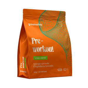 Greenwhey Pre-workout (300gr) unisexe