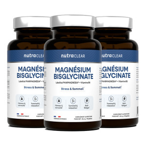 Nutraclear Magnésium bisglycinate pharmagnesia® - cure 3 mois unisexe