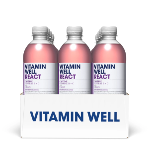 Pack de vitamin well react (12x500ml) unisexe