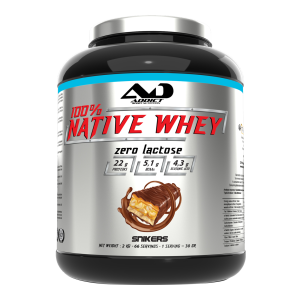 Addict Sport Nutrition 100% whey native (2kg) unisexe