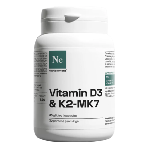 Nutrielement Vitamines d3 + k2-mk7 (30 caps) unisexe