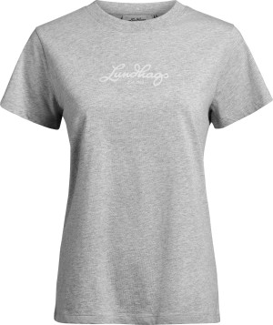 Lundhags Women's Järpen Logo T-shirt Light Grey Melange, L