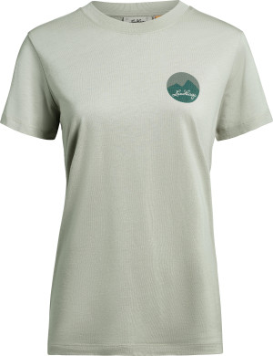 Lundhags Women's Järpen Printed T-Shirt Moss Grey XS
