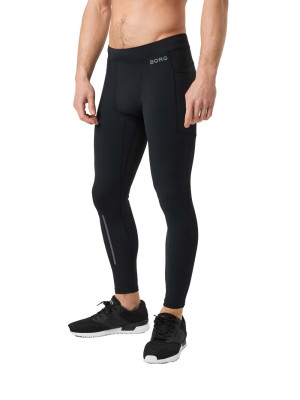 Björn Borg Men's Borg Running Tights Black Beauty, L