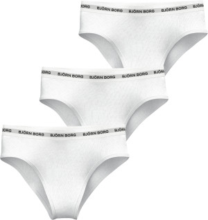 Björn Borg Women's Logo Highwaist Brief 3p Multipack 2, M