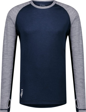 Mons Royale Men's Temple Tech LS Grey Heather/midnight S