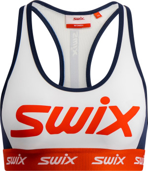 Swix Women's Roadline Bra Bright White/Fiery Red, L