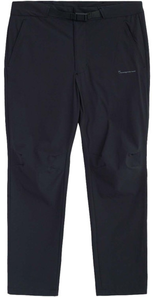 Knowledge Cotton Apparel Men's Tim Tapered Elastic Waist String Pants Black Jet, XXL