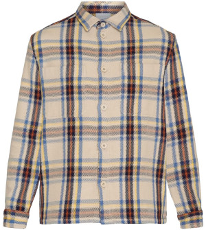 Knowledge Cotton Apparel Men's Checked Overshirt Brown Check S