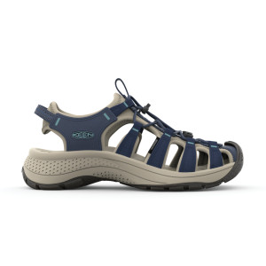 Keen Women's Astoria West Sandal Naval Academy-Reef Waters, 40.5