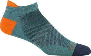 Darn Tough Men's Run No Show Tab Ultra-Lightweight Aqua, M (41-42.5)