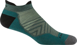 Darn Tough Men's Run No Show Tab Ultra-Lightweight with Cushion Teal L (43-45.5)
