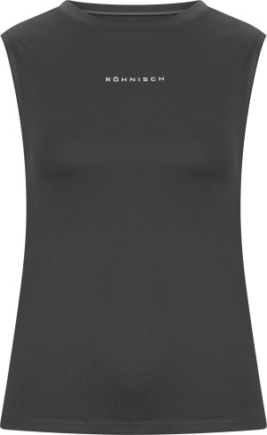 Röhnisch Women's Team Logo Singlet Black, XL