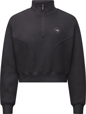 Röhnisch Women's Soft Sweat Half Zip Obsidian Black XS