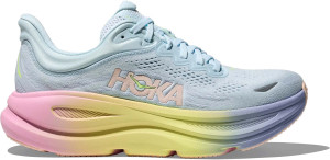 Hoka Women's Bondi 9 Glimmering Blue/Overcast, 41 1/3