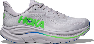 Hoka Men's Clifton 10 Ash Grey / Neon Green, 42 2/3