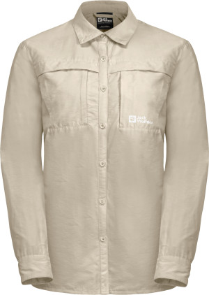 Jack Wolfskin Women's Barrier Longsleeve Shirt Stone, XL