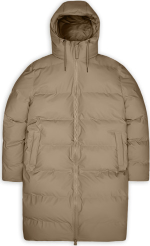 Rains Unisex Alta Long Puffer Jacket Beige, L