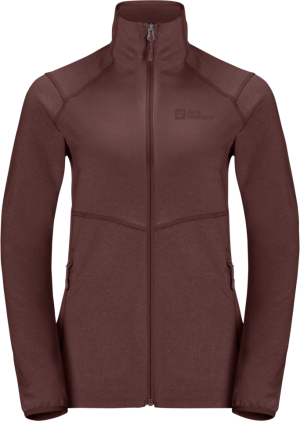 Jack Wolfskin Women's Fortberg Full Zip Dark Maroon, XS