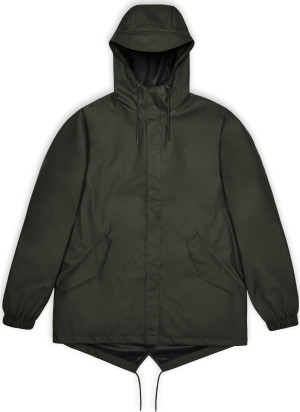 Rains Unisex Fishtail Jacket W3 Green M